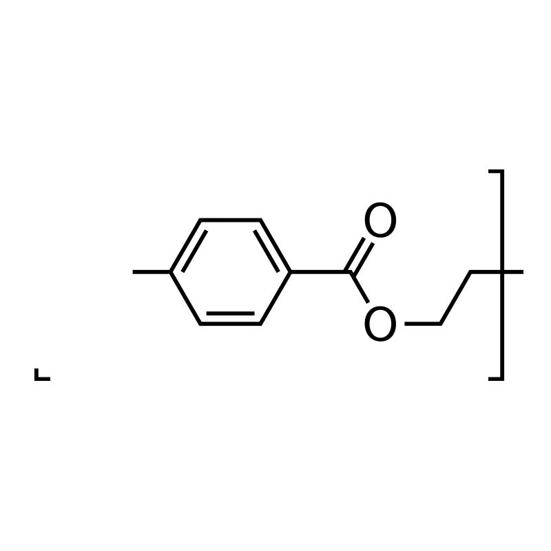Polyethylenterephthalat (PET) -Molekül.