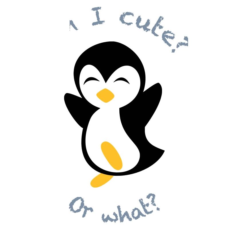 Pingouin mignon | Couleurs de conception librement sélectionnables.