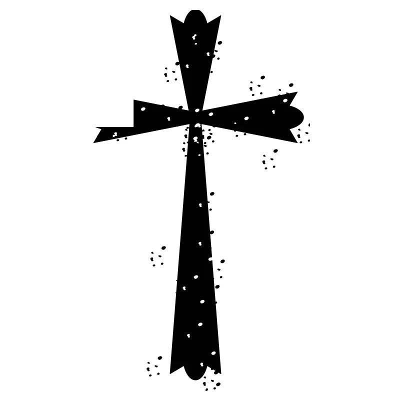 Croix avec des taches blanches > des graphiques vectoriels
