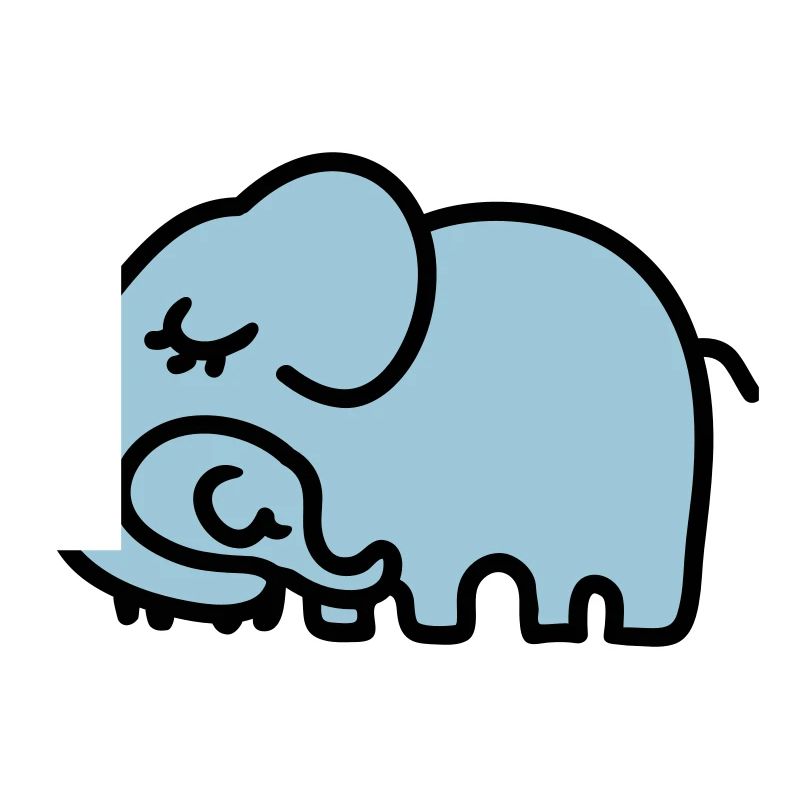 Mutter - Kind Elefant