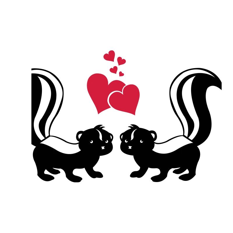 Moufettes amoureuses