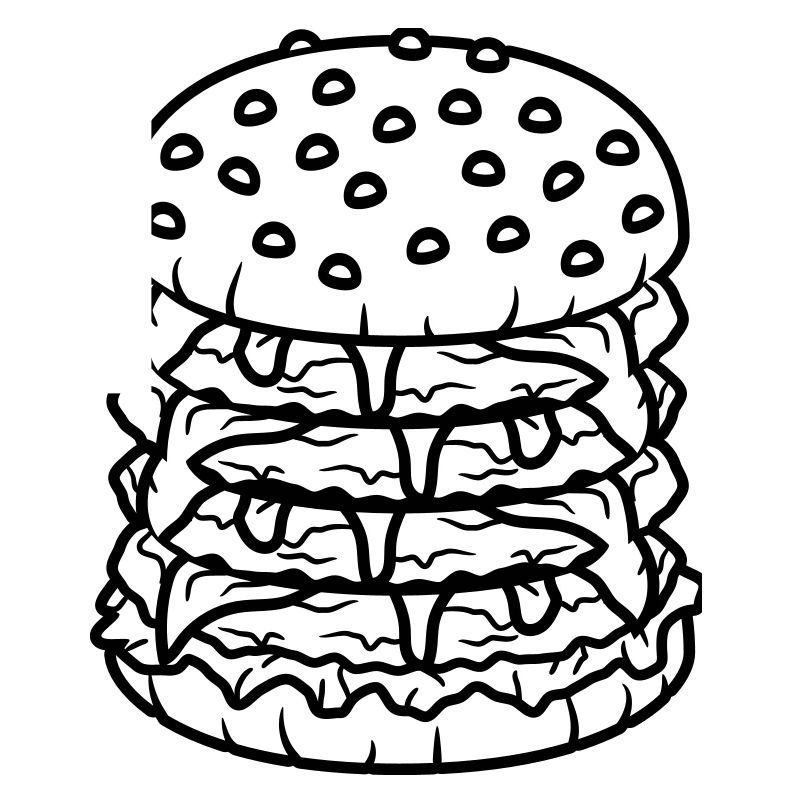 conception haute multiple hamburger cool hamburger