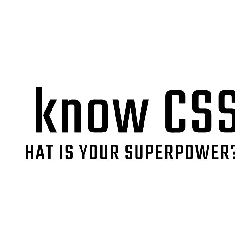 Ich kenne CSS
