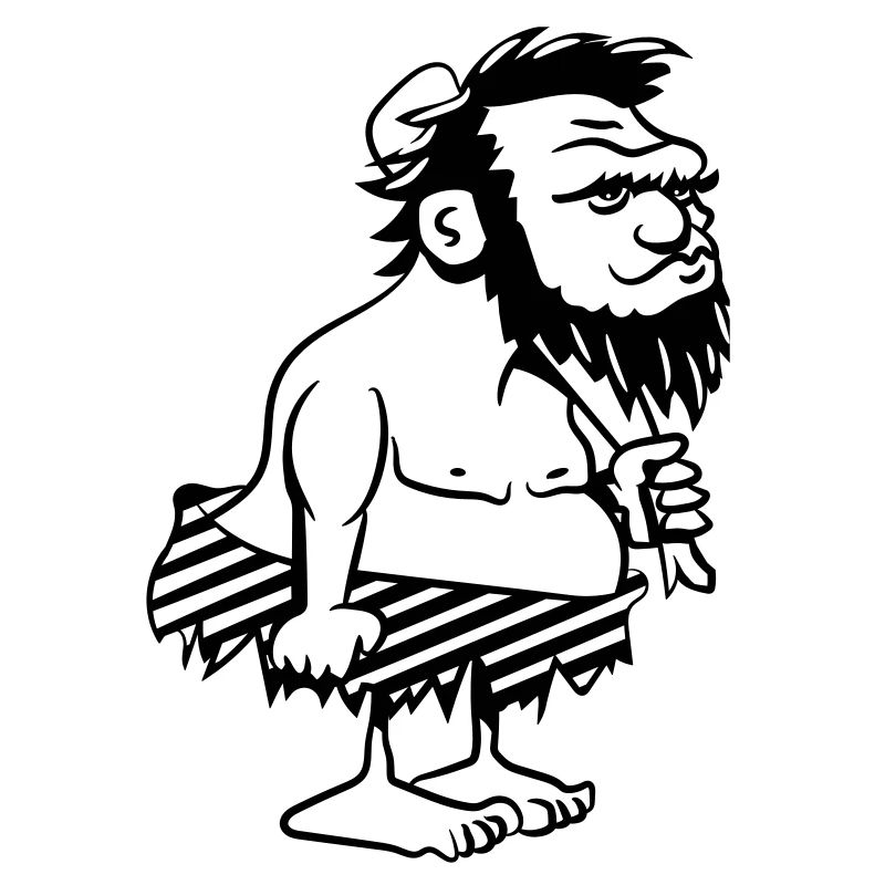 Caveman caveman funny pattern