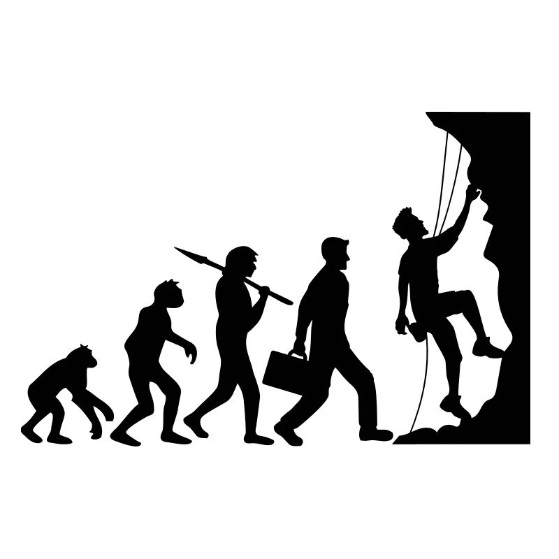 évolution évolution née raide paroi monte