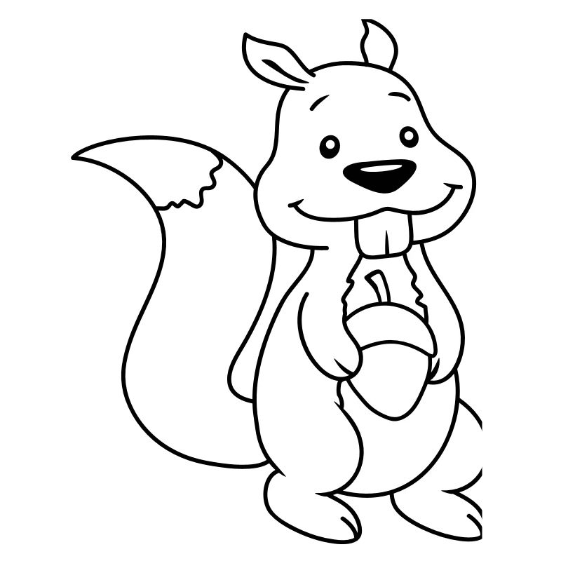 Nuss Comic Eichhörnchen