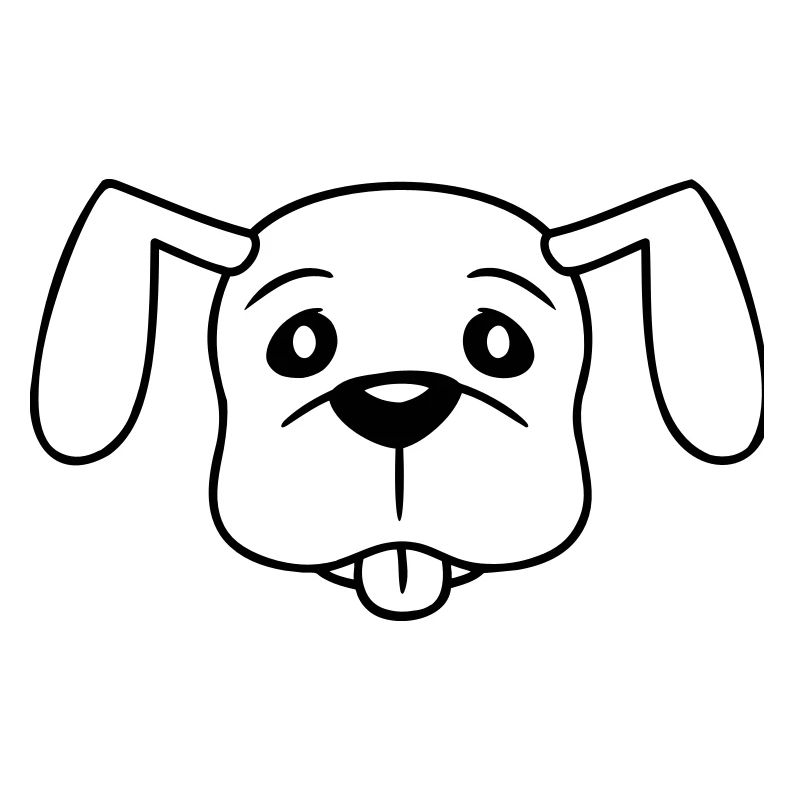 Visage de chien Petit Tête d’animal de compagnie Mignon