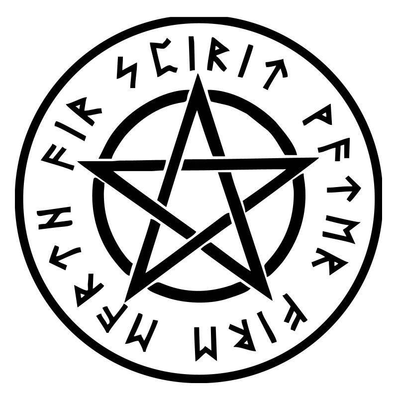 Pentagram, pentacle, rune, runen, symbole, zeichen