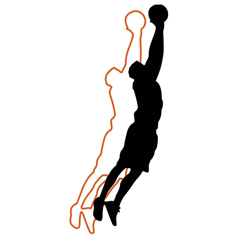 Silhouette de basketteur 2