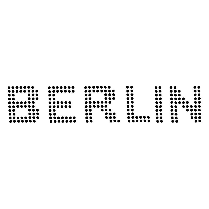 BERLIN Dot font