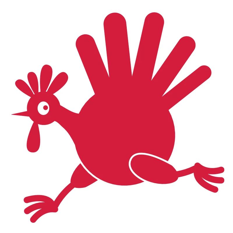 un oiseau de dinde simples sur la course