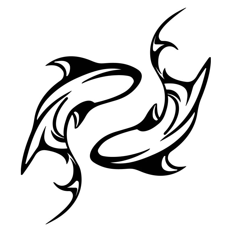 Requins - Yin Yang - Dans toutes les couleurs Vector