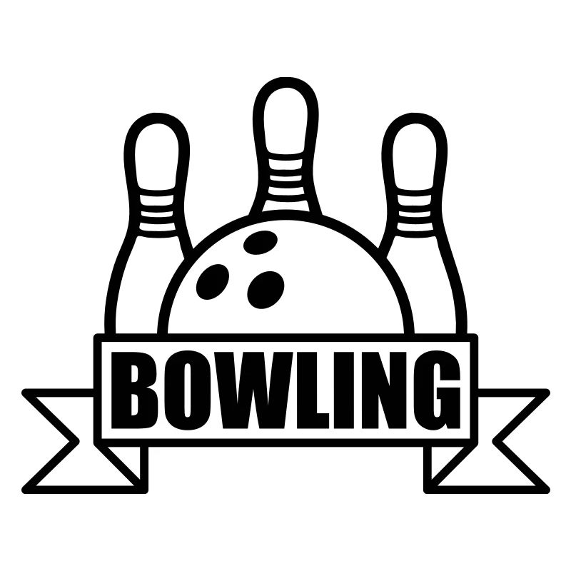 bowling strike text logo black pins hit overturn s