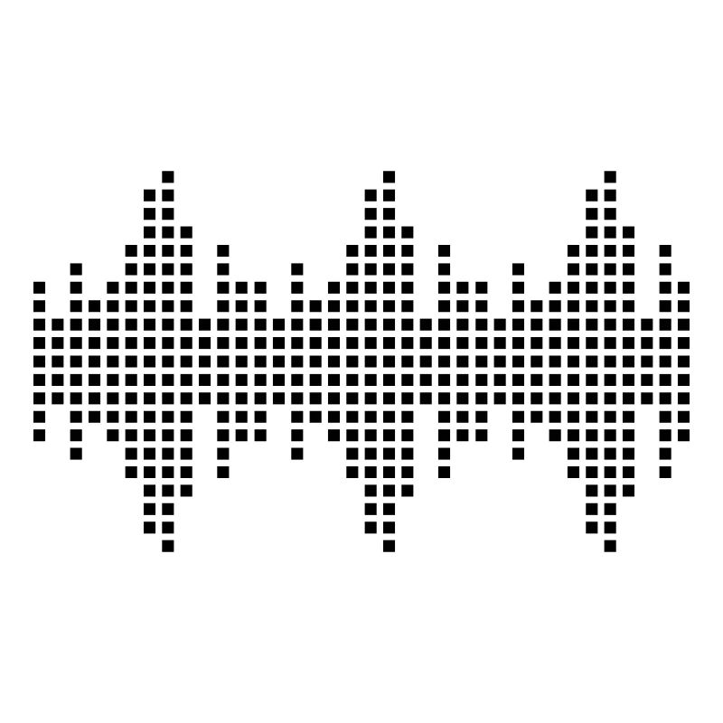 digital waveform frequency grid matrix music