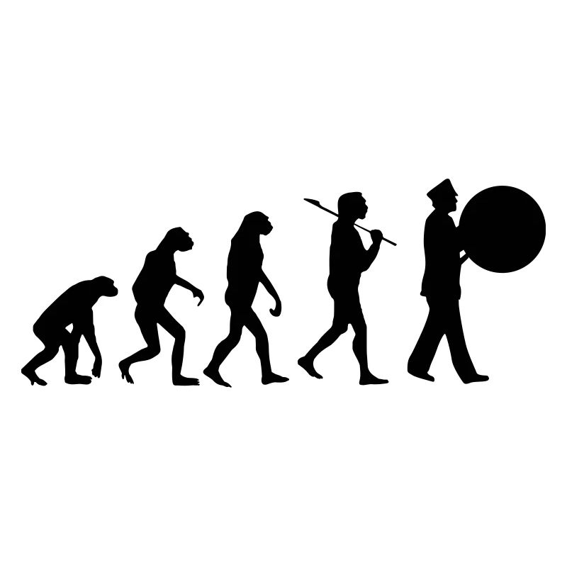 Evolution Trommel Spielmannszug Lustig Kapelle