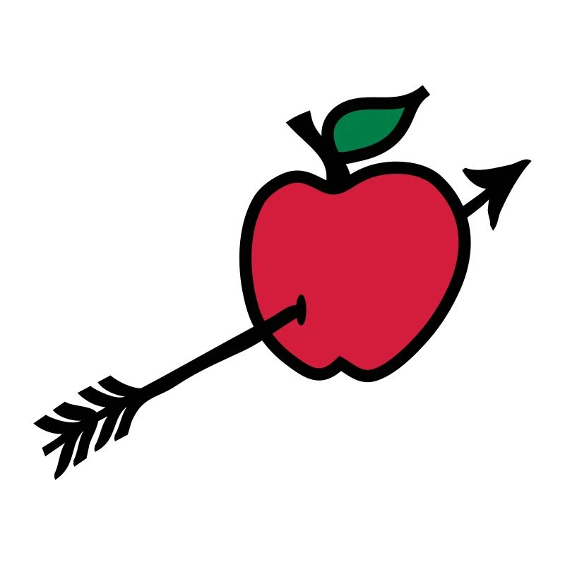 arrow butt apple heart shot