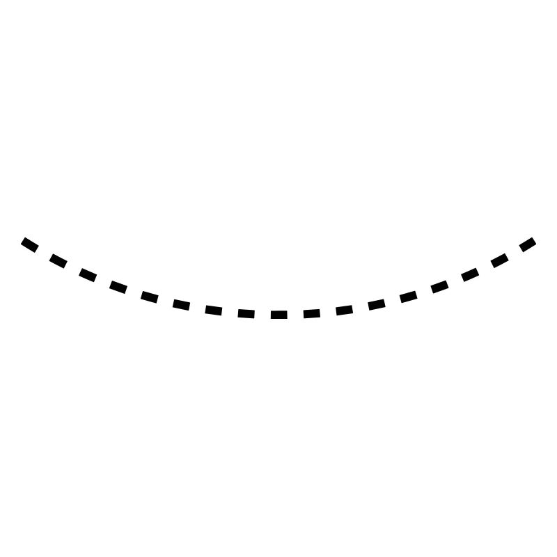 Dashed Curved Line