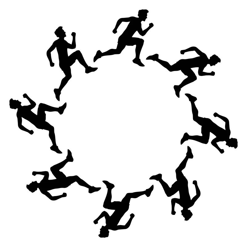 circle round crew team friends world trip button d