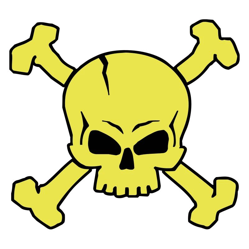 CROSSED SKULL - 2C