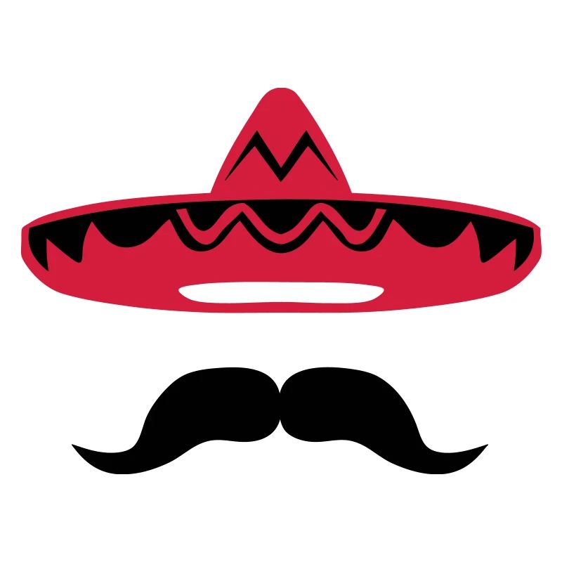Mexican mustache hat 200