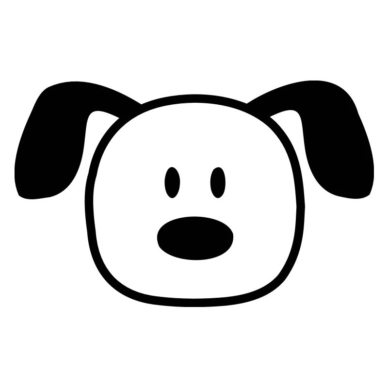 Visage de chien Petit Tête d’animal de compagnie Mignon
