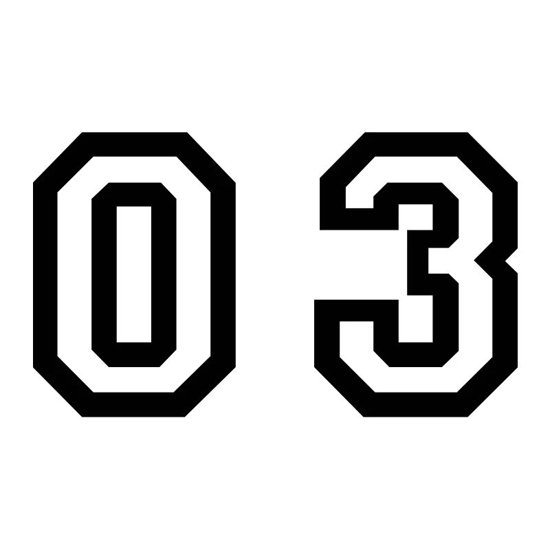 number - 03 - zero three