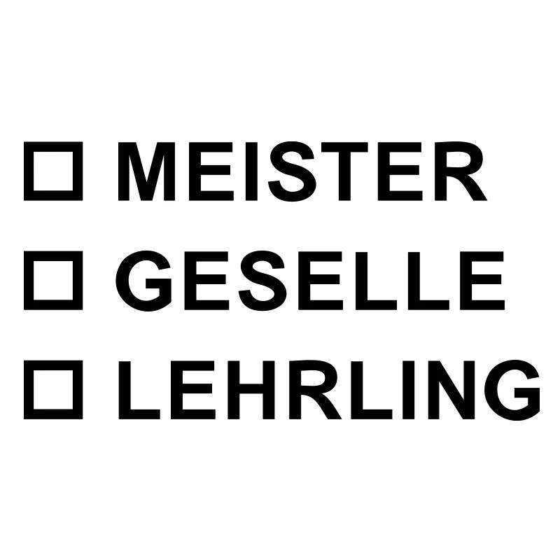 Master Journeyman Apprentice