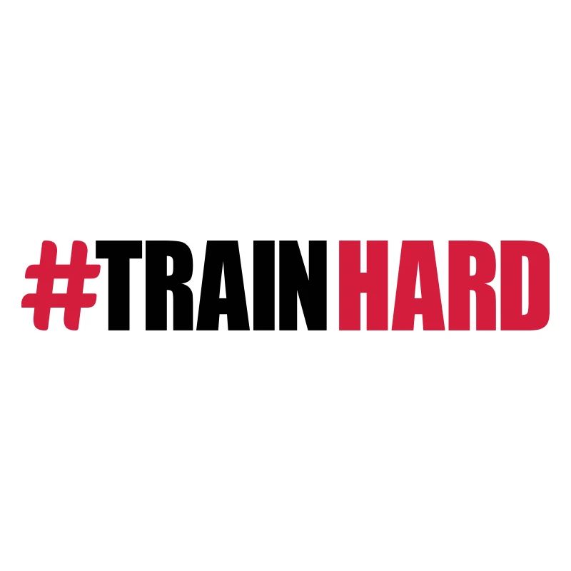 cool design text dumbbell train hard training hand