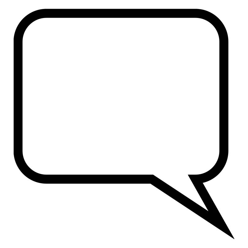 Sprechblase // Comic // Spruch machen // Aussage