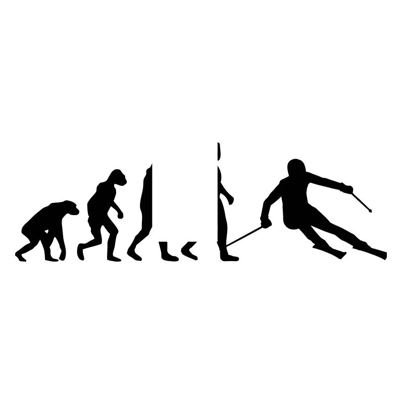 Evolution Skifahrer