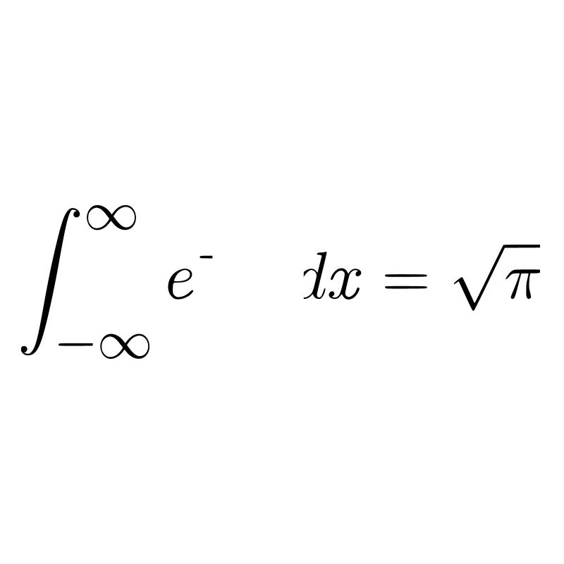 Gaußsches Integral Geschenk Idee