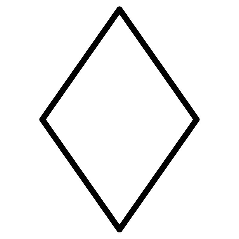 Mathematics diamond symbol-