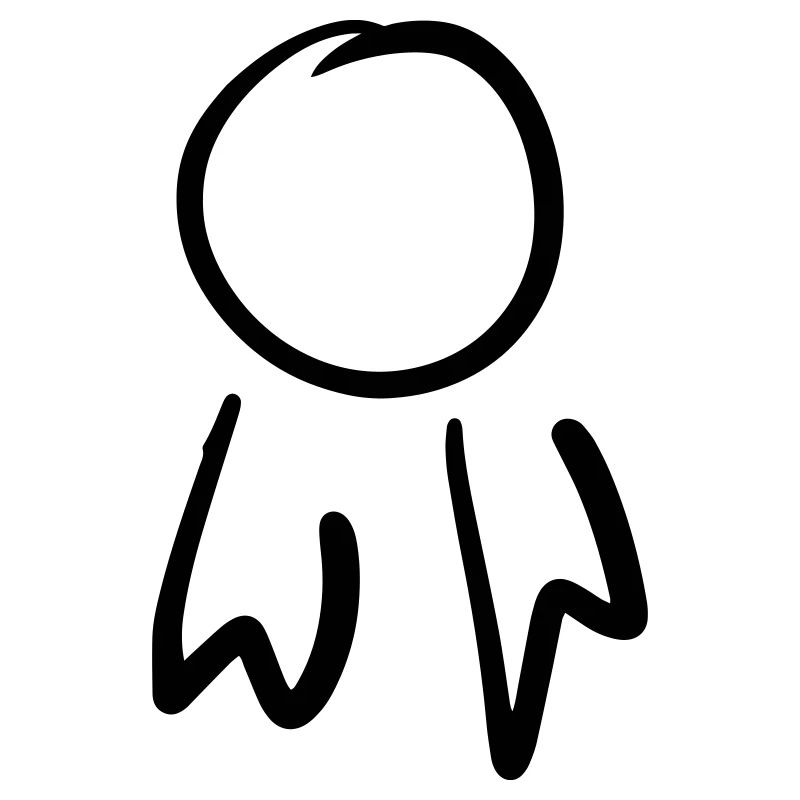 Square Badge / Order Template. Scrawl.