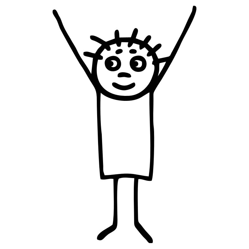 Strichmännchen Sieger