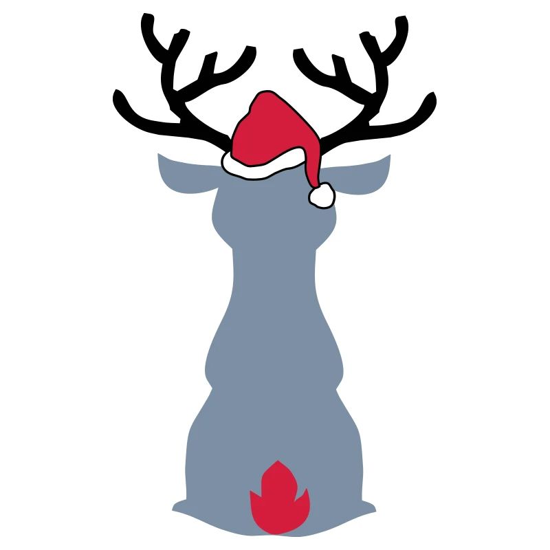 Orignal avec chapeau de Noël