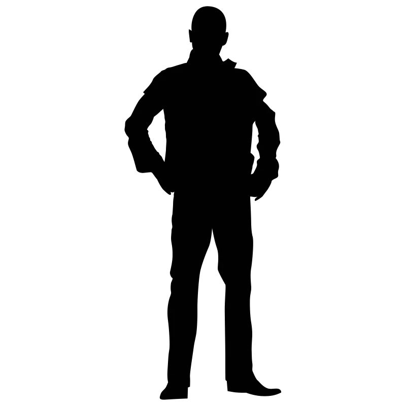 Man body Silhouette vector design