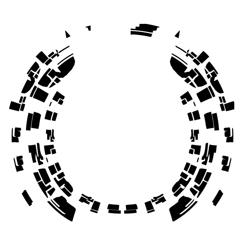 Circle border pattern round frame