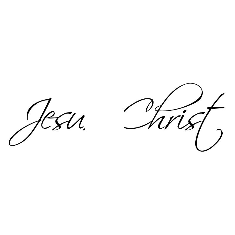 christian logo cool, texte jésus christ