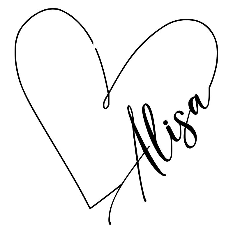 Alisa Name Heart Line