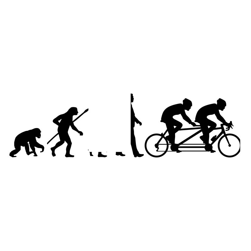 Evolution Tandem Radfahrer
