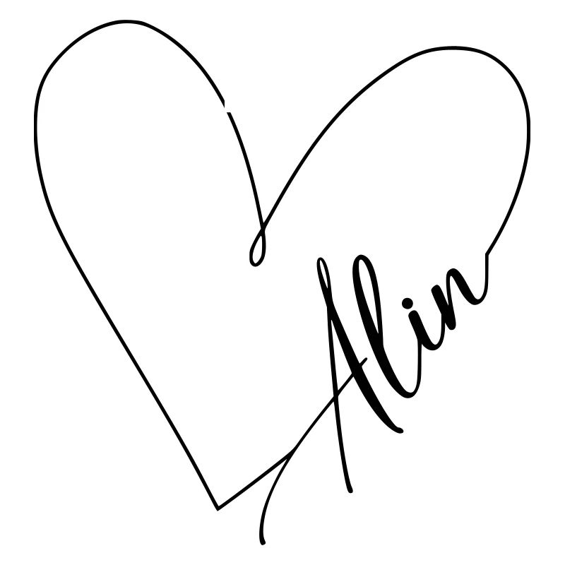 Alin Name Heart Line