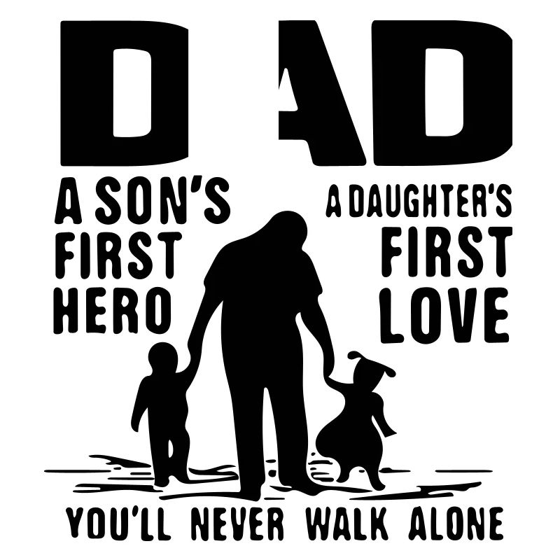 Papa, der erste Held eines Sohnes, die erste Liebe einer Tochter