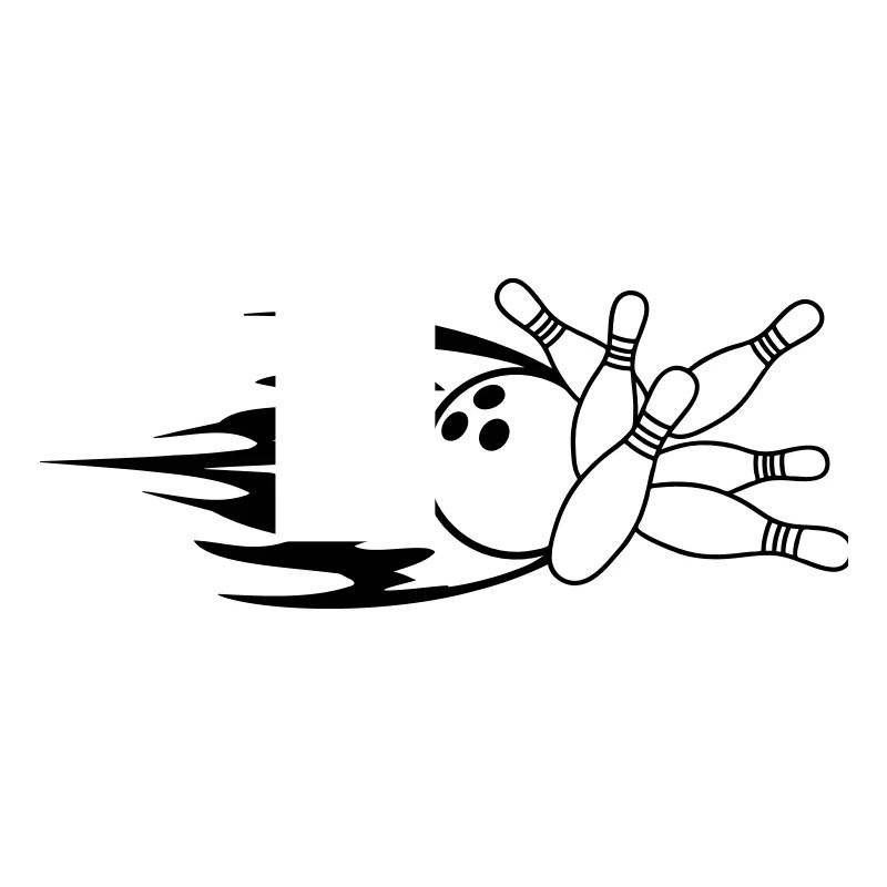 fast fire flames bowling pins upset strike hit