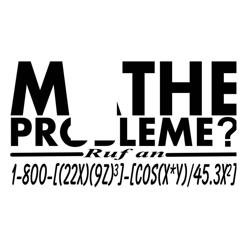 Math problems? Hotline number design