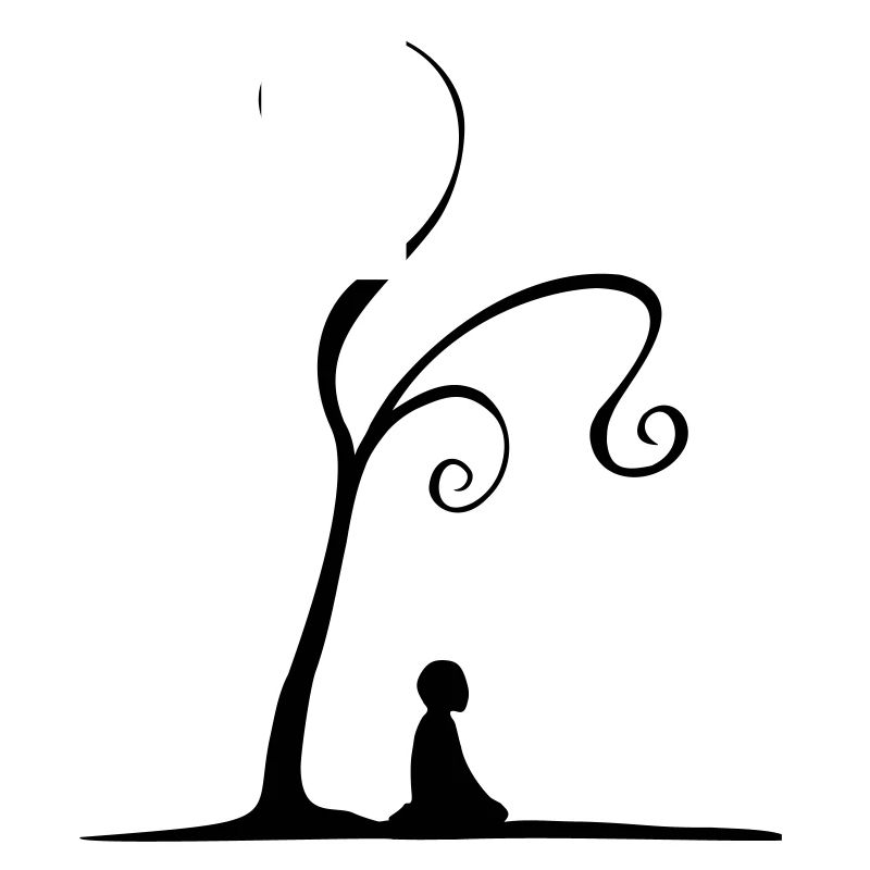 meditation under tree
