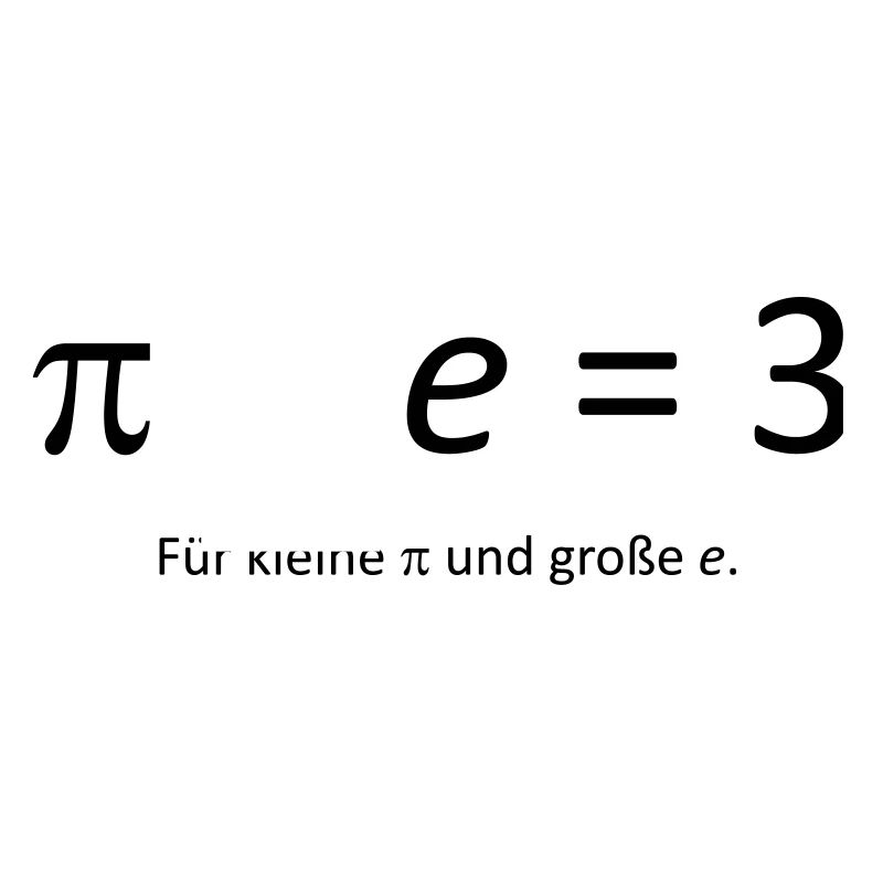Pi = e = 3