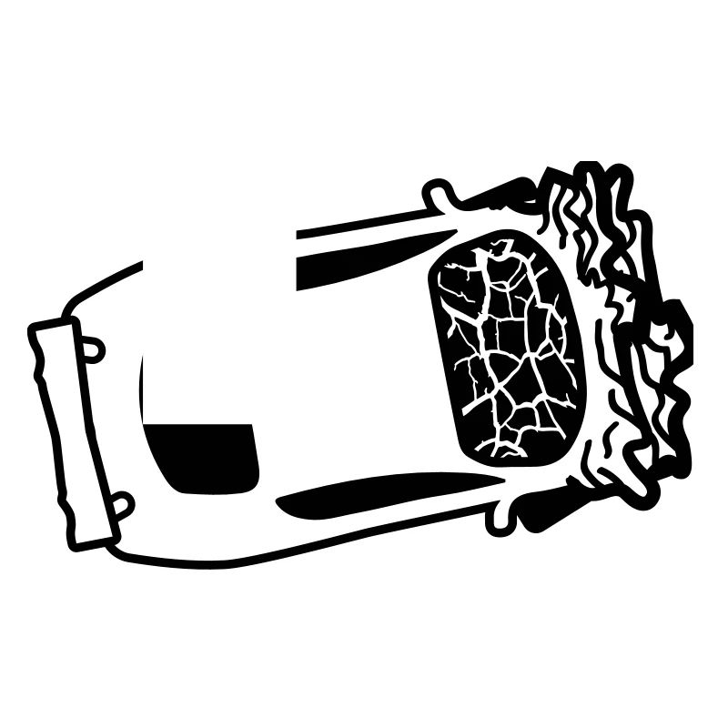 accident crash total damage crushed dents broken s