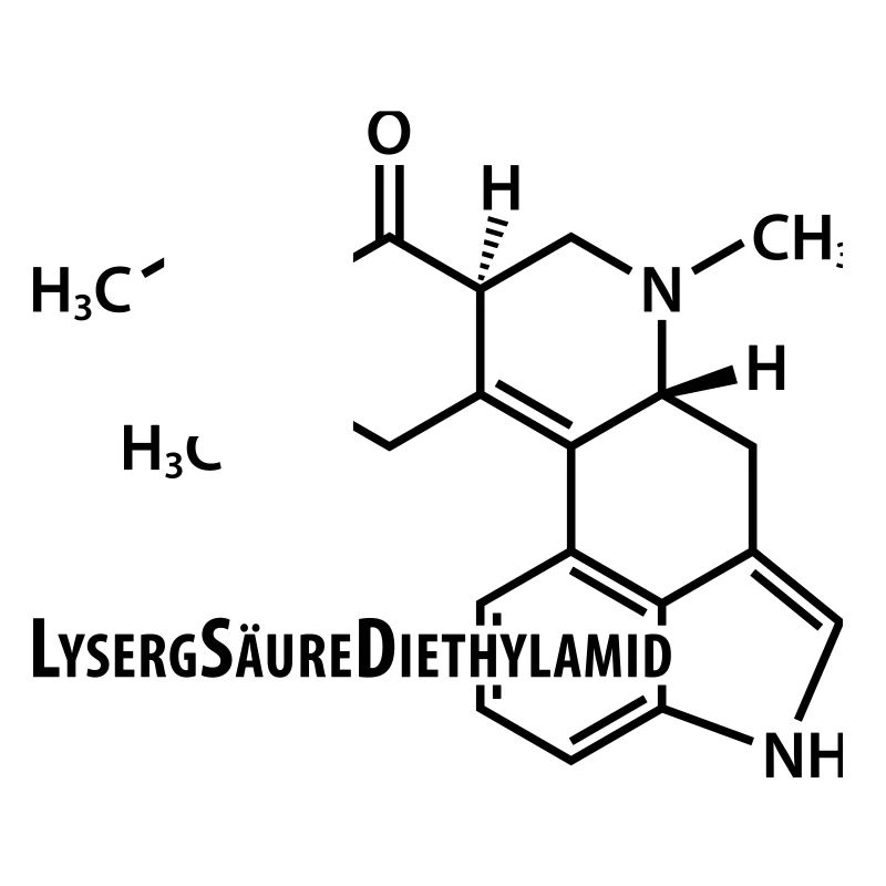 LSD Strukturformel Acid Techno-Szene Drogen Rausch