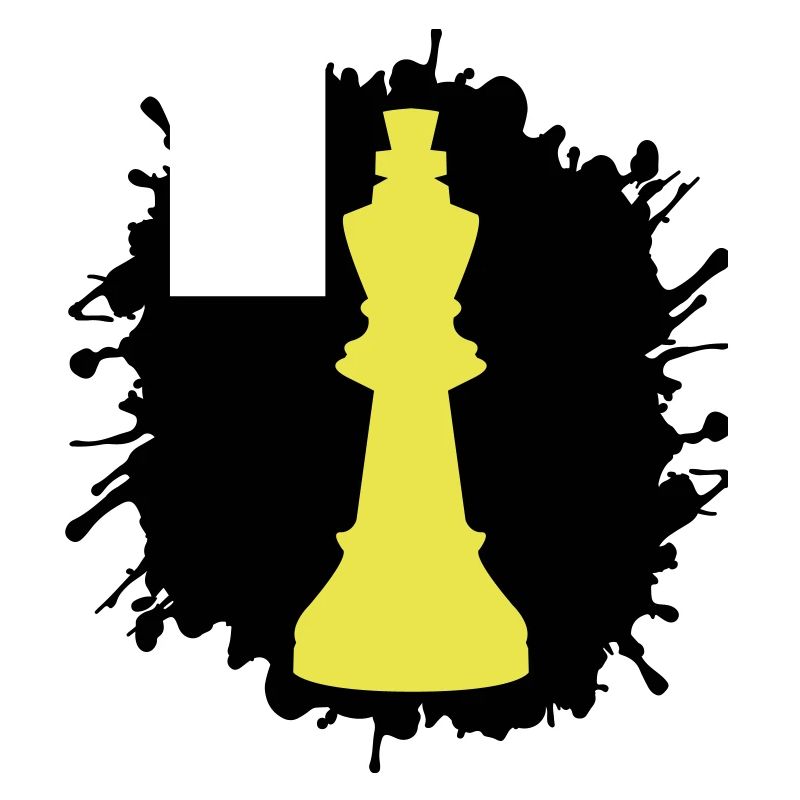 Roi des échecs éclaboussures