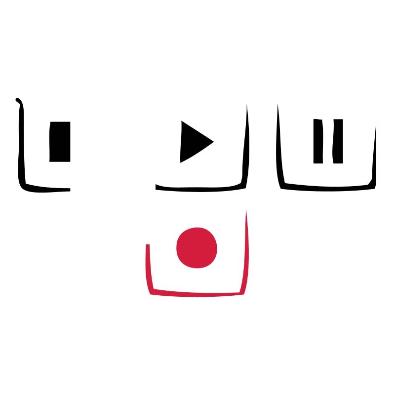 play pause stop rec